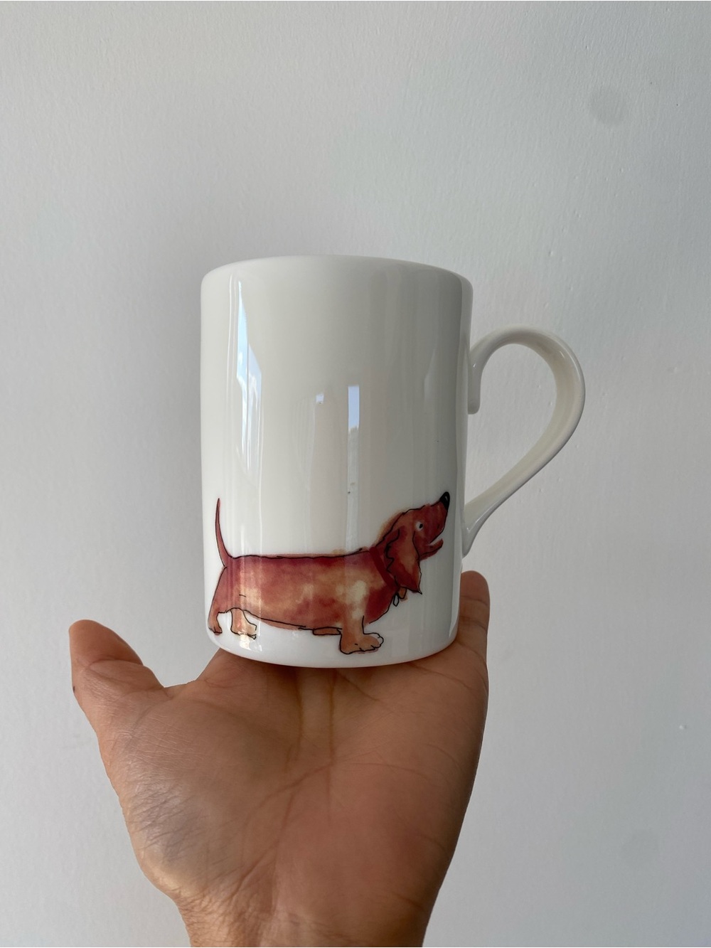 Discontinued Roy Kirkham England -dachshund dog - collectible dog mug